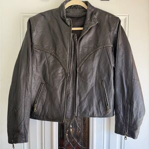 Unbranded authentic Leather Biker Jacket
